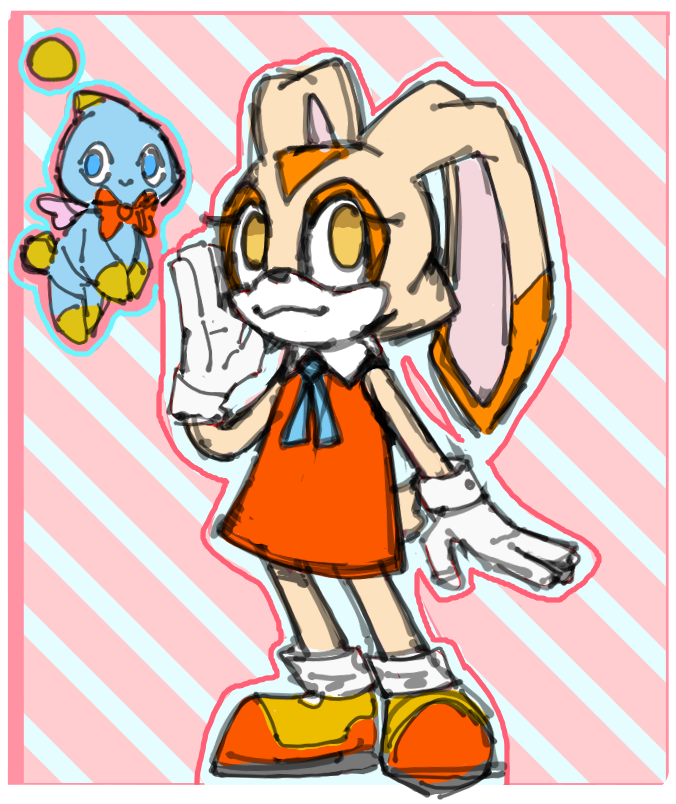 Doodled Cream the Rabbit as a Conductoid, and Cheese the Chao as a Nosedeenian! 

Cream is one of my favorite Sonic characters, so I tried my hand at making her a Ben 10 alien! These two species fit the two very well haha

#Ben10 #SonicTheHedgehog