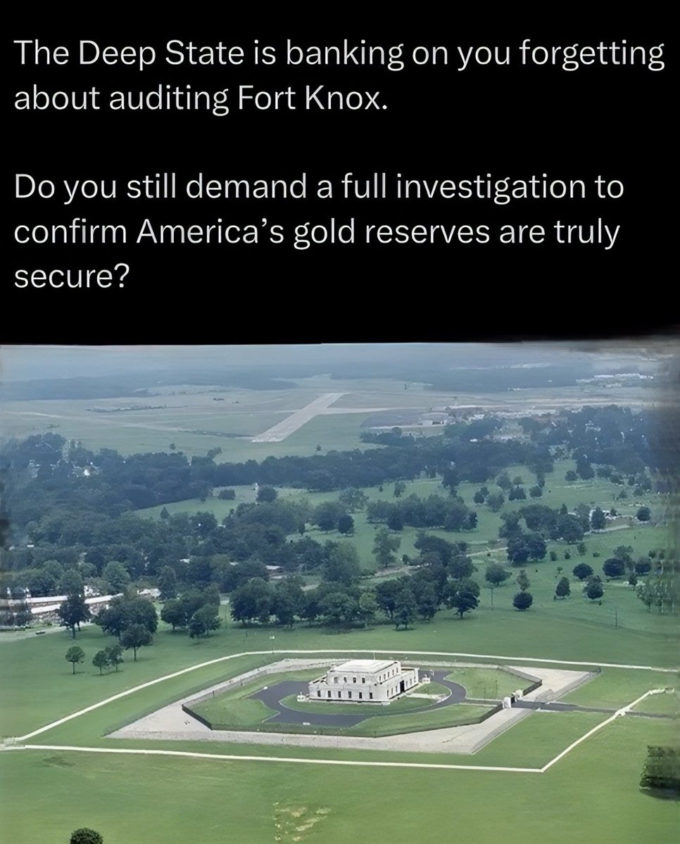 They think we forgot about Fort Knox. We didn’t. Time for a full audit. 🏛️🇺🇸