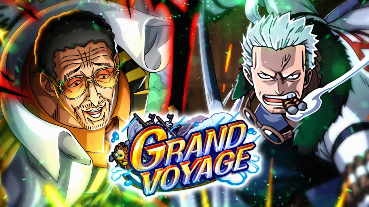 New Grand Voyage begun last night. Shoutout to <a href="/Stump_D_gatcha/">Stump’</a> for coming up with a better team than Bandai's suggestions.

#ONEPIECE #OPTC #OPTC11th