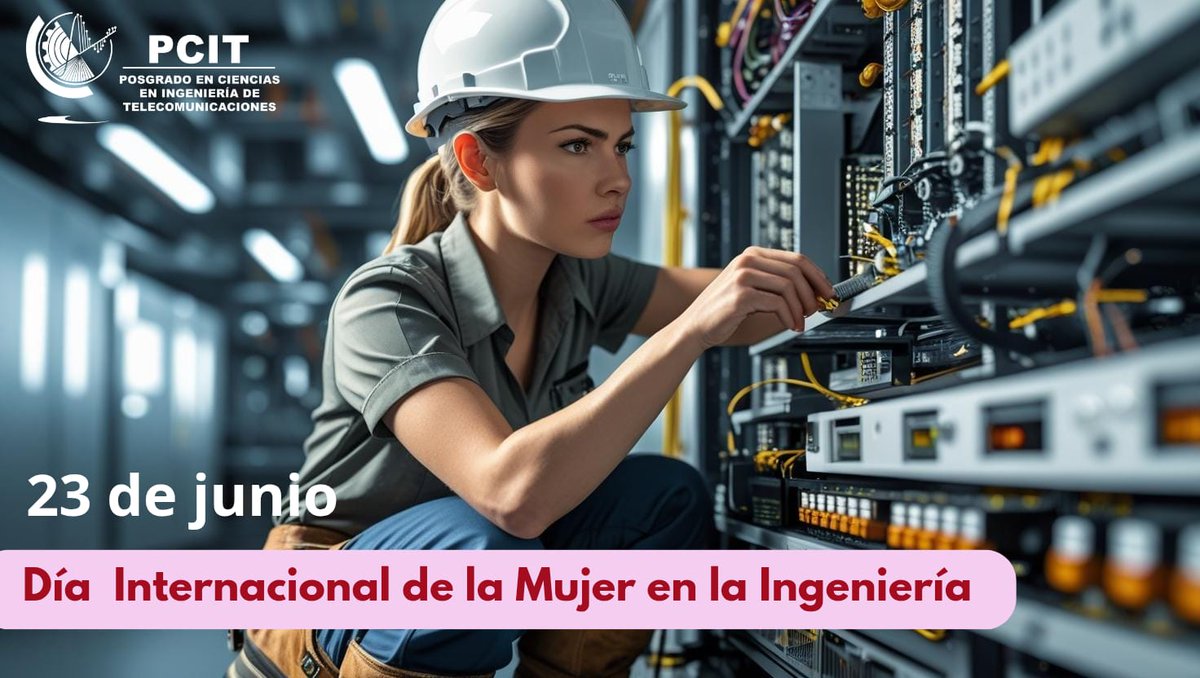 ipnmcit's tweet photo. 👩‍🔬👷‍♀️ #23DeJunio – Día Internacional de la Mujer en la Ingeniería

💡 Más que un día, es un reconocimiento permanente al talento, la resiliencia y la pasión que cada mujer ingeniera aporta a la ciencia y la tecnología.

#23deJunio #IPN #STEM #Posgrado https://t.co/4HauKn7OWy
