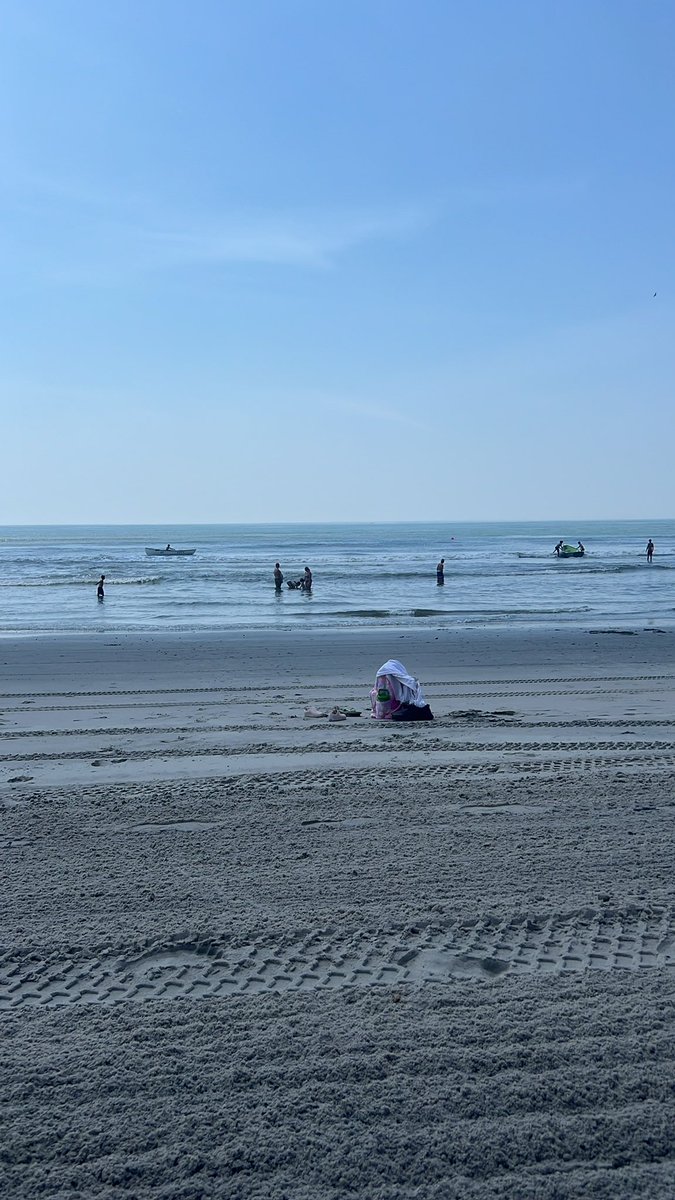 It’s 90 degrees, I’m melting, but the water temp is 64 degrees. Twenty years ago, even 10, I’d dive right in. But as you get older and hit middle age, your capacity for swimming in cold water disappears. Still, debating it.