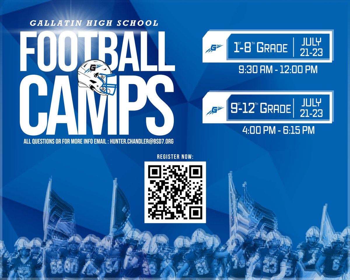 Excited to see all of our future Raptors in July! 🏈📅