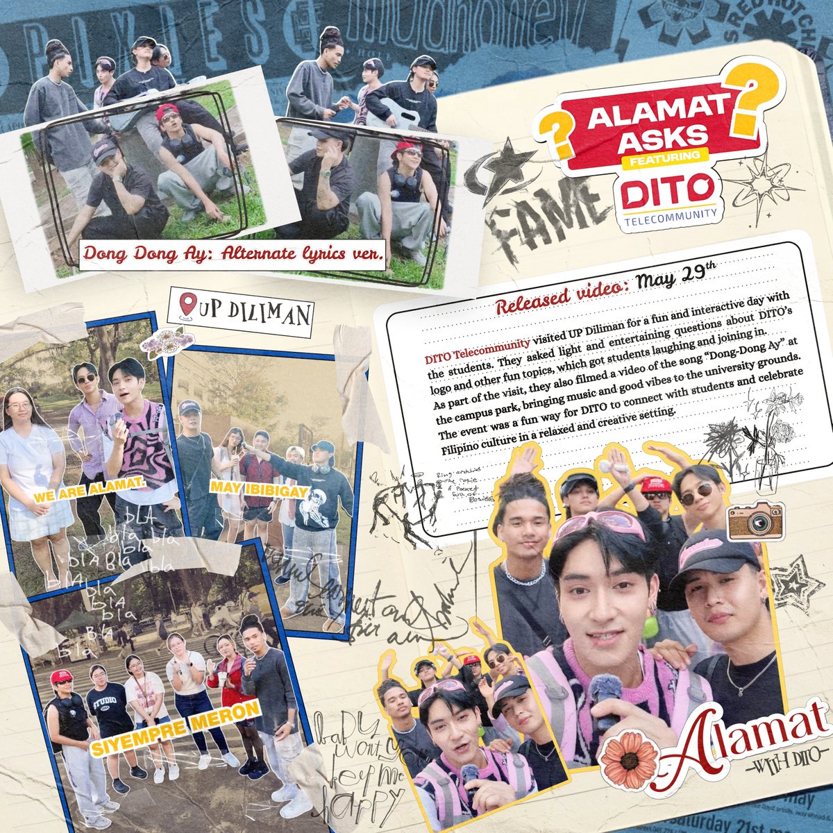 ALAMAT x DITO Telecommunity are back on campus for more content. This time, they're visiting UP Diliman!