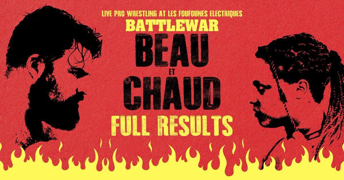 TheBATTLEWAR's tweet image. .@MathStjacques now holds a guaranteed opportunity at the BATTLEWAR Championship.
To say last night was “chaud” would be an understatement...
FULL RESULTS: shorturl.at/KuzzdWe