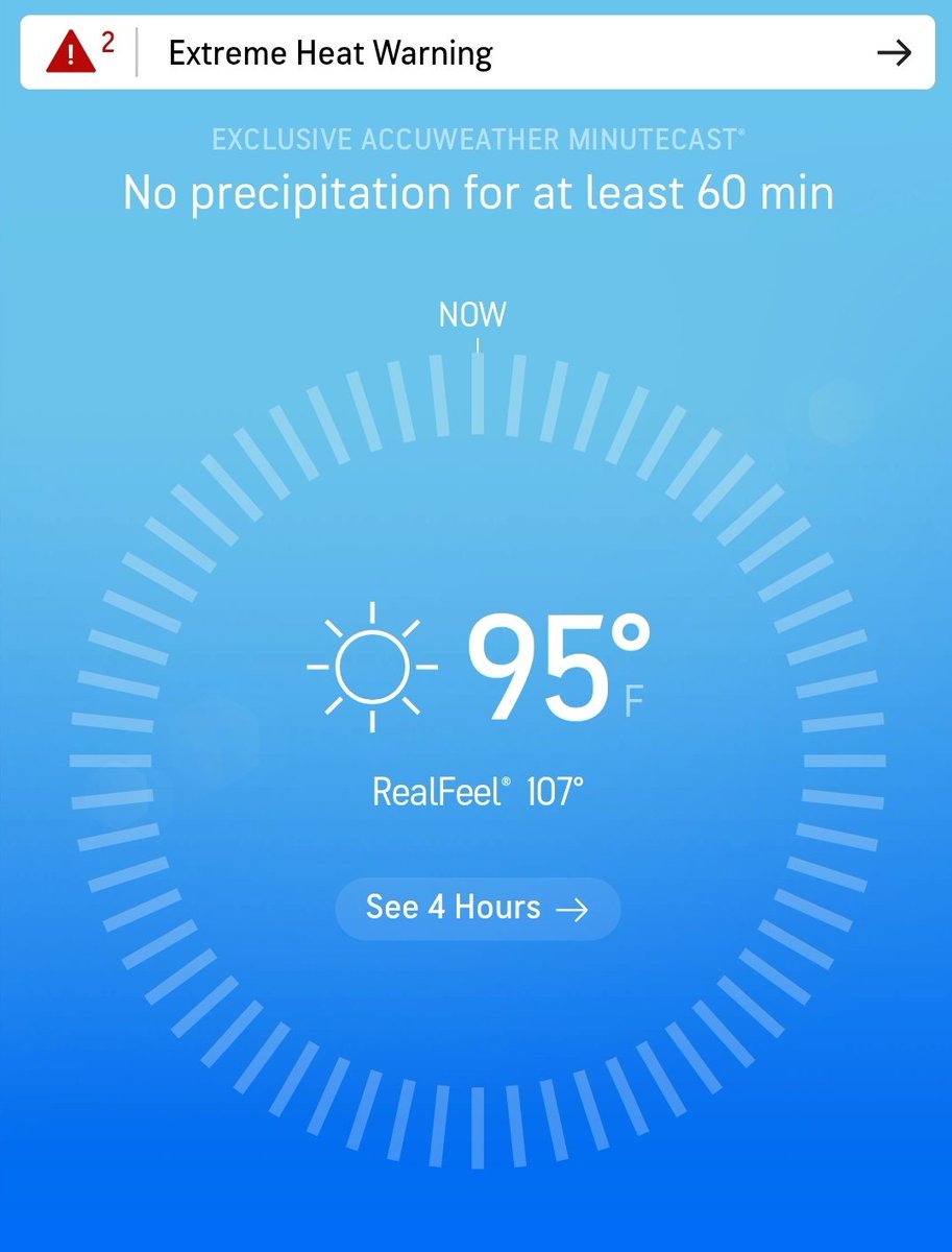I'm a real-feel-ist. It's 107Fd! 
Perfect temperature to get stuck in NYC's Subway.