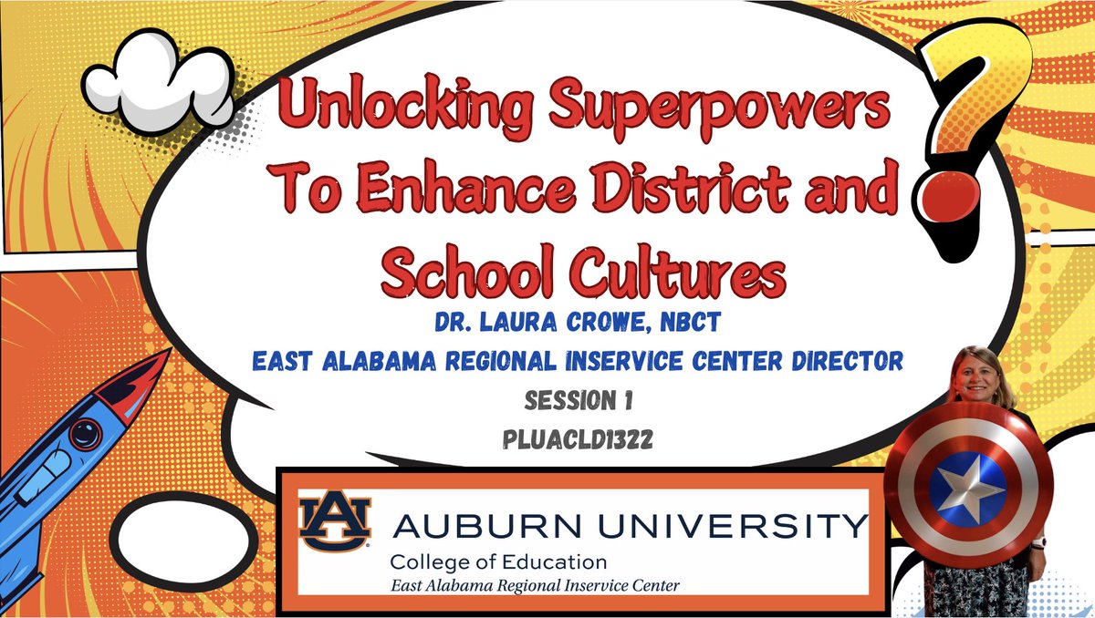 AUEARIC's tweet image. 🚀 We’re kicking off an exciting Professional Learning Unit (PLU) with Opelika City Schools: Unlocking Superpowers to Enhance District and School Cultures!
This district already shines with a strong culture of professional learning and a deep commitment to self-growth.