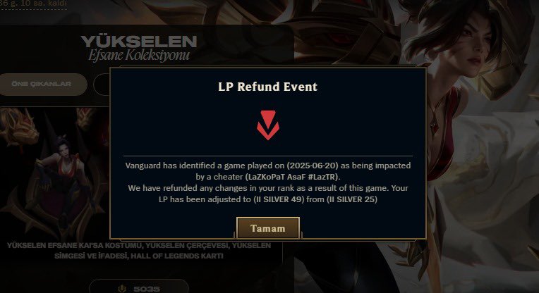 Oha vanguard çalışıyormuş.