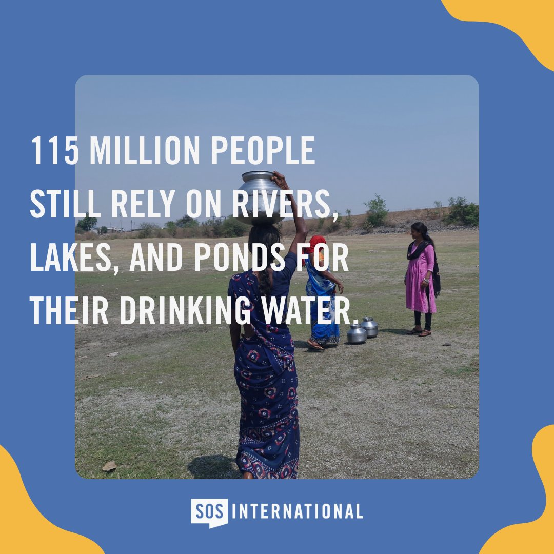 115 million people still rely on rivers, lakes, and ponds for their drinking water, but it is often untreated and unsafe. Clean water shouldn’t be a privilege.