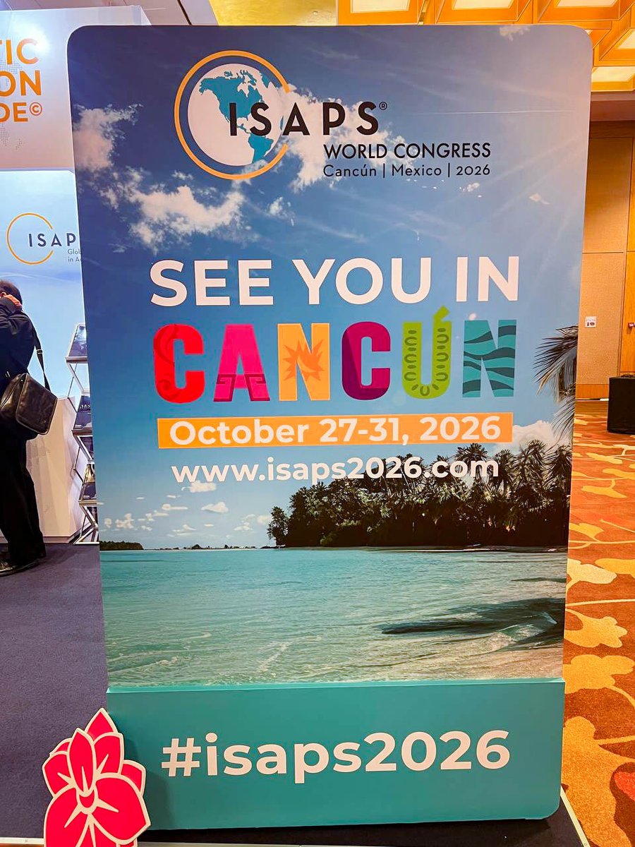 CPTQROO's tweet photo. The #MexicanCaribbean proudly announces that Cancún will host the 30th edition of the ISAPS Congress in 2026! 🩵 

With over 2,000 expected attendees from 70+ countries, this event reinforces Cancún’s leadership in medical meetings and high-profile global congresses.

#ISAPS2026 https://t.co/abWndyKrFm