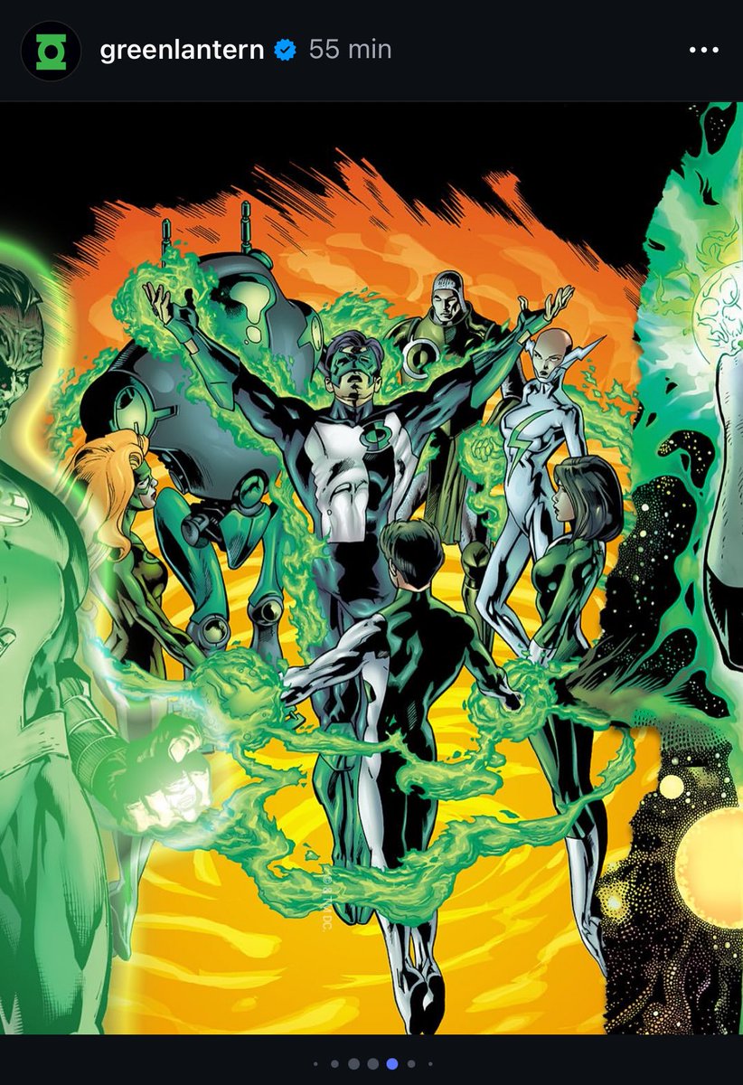 The official Green Lantern instagram account made a new post. Kyle is featured four (4) different times!