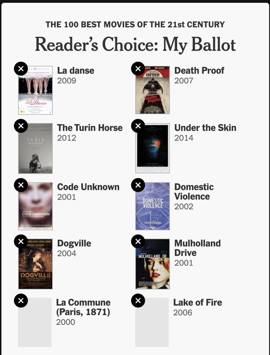 failing ny times doesn't have lake of fire or la commune in their system