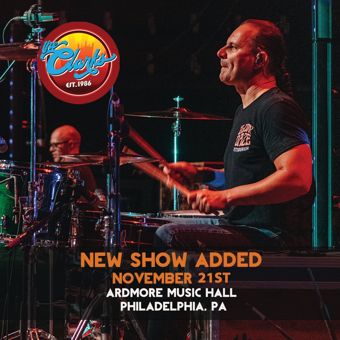 The Clarks (@theclarks) on Twitter photo The Clarks will return to Philadelphia this November to perform alongside The Bogmen at <a href="/ArdmoreMusicPA/">Ardmore Music Hall</a> on Friday 11/21! Tickets are on sale now and can be found here: tixr.com/pr/h/148434
Photo Credit: Digital Noise Photography The Clarks will return to Philadelphia this November to perform alongside The Bogmen at <a href="/ArdmoreMusicPA/">Ardmore Music Hall</a> on Friday 11/21! Tickets are on sale now and can be found here: tixr.com/pr/h/148434
Photo Credit: Digital Noise Photography