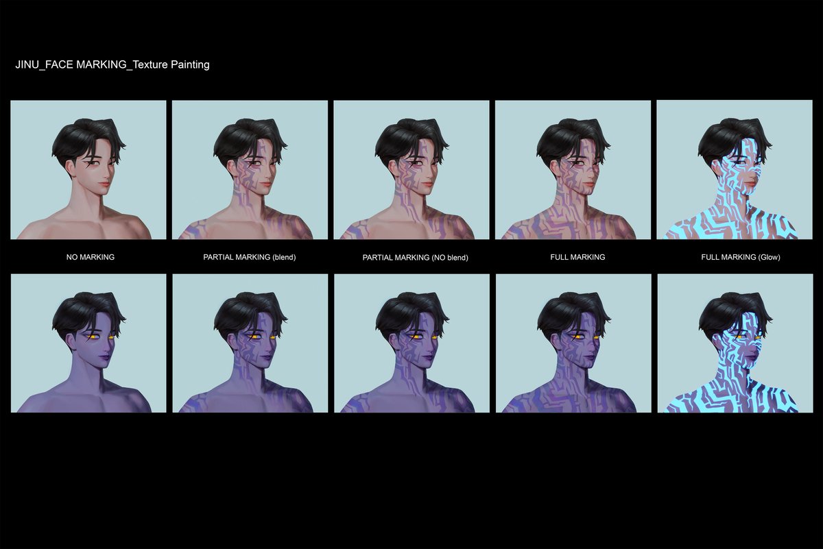 nachomolinaart's tweet image. #KPOPDEMONHUNTERS
#jinu demon marks visdev I did for the movie