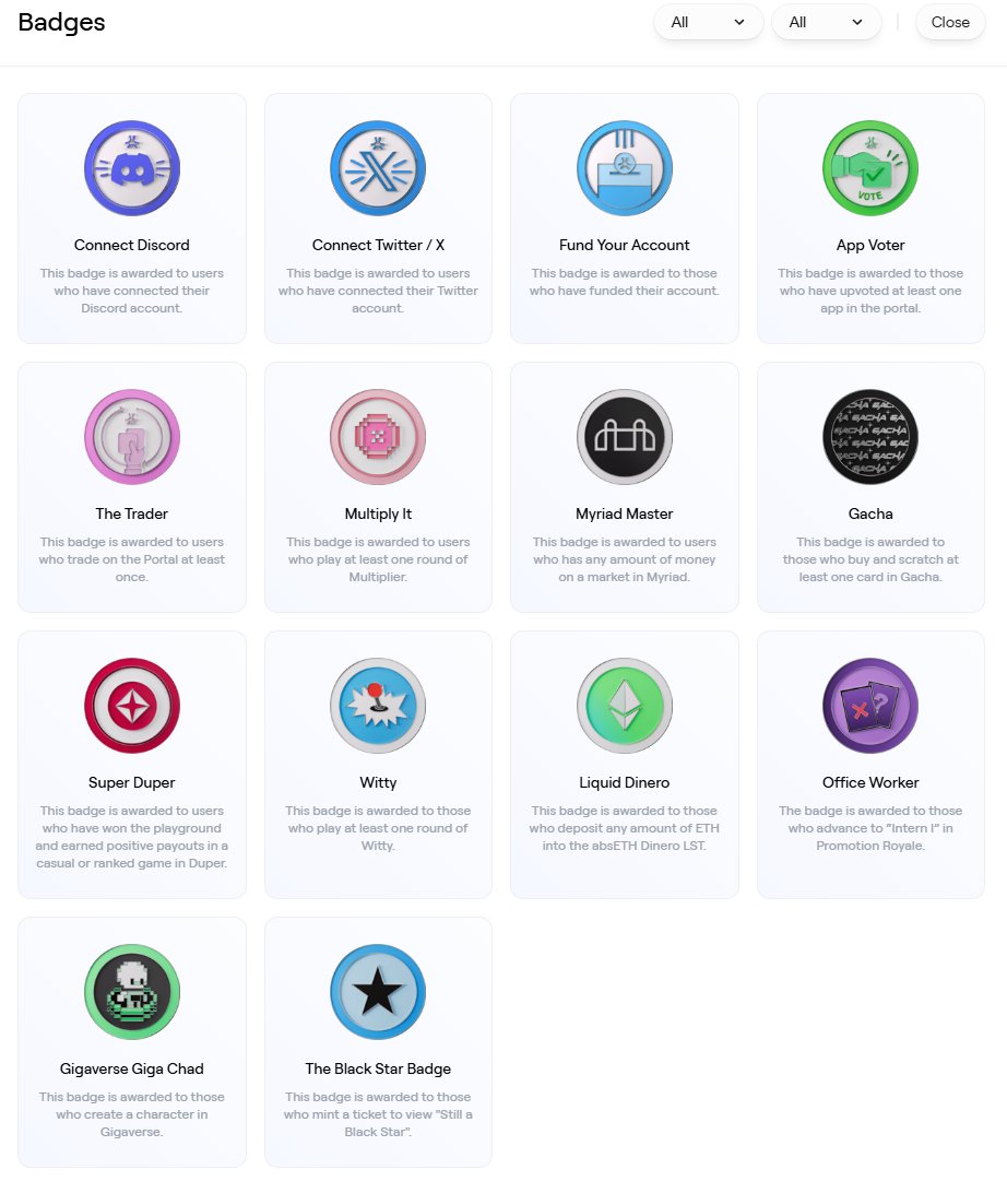 Escoba_sol's tweet image. How many @AbstractChain  Badges do you have?