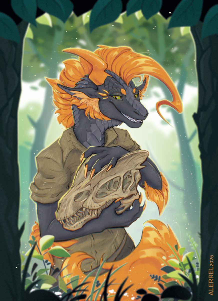 alerrel's tweet image. Dra paleontologist ✨
Card dedicated to the past artmarket (frame is event template)