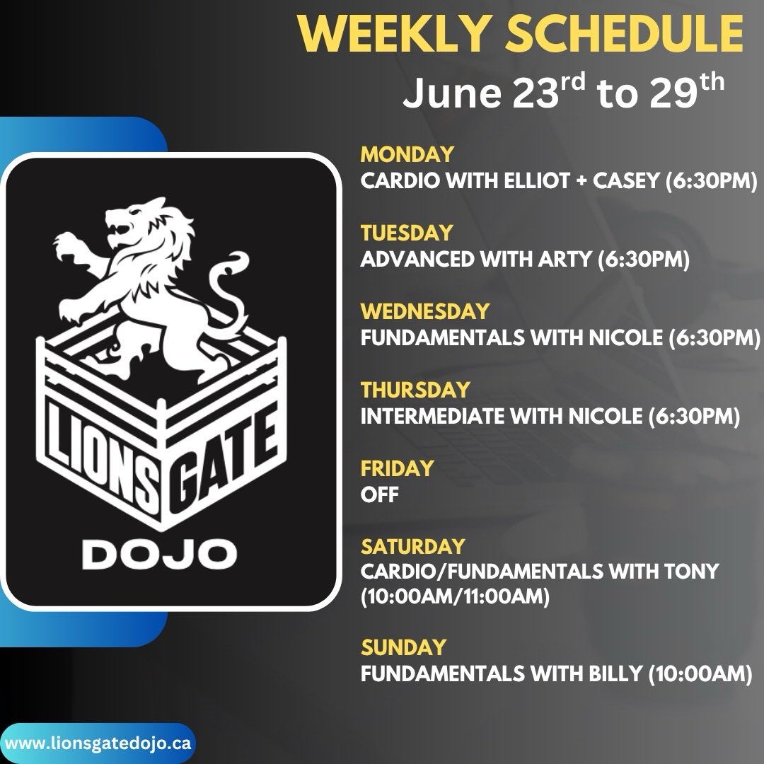 Come hang this evening!

<a href="/lionsgatedojo/">Lions Gate Dojo</a>