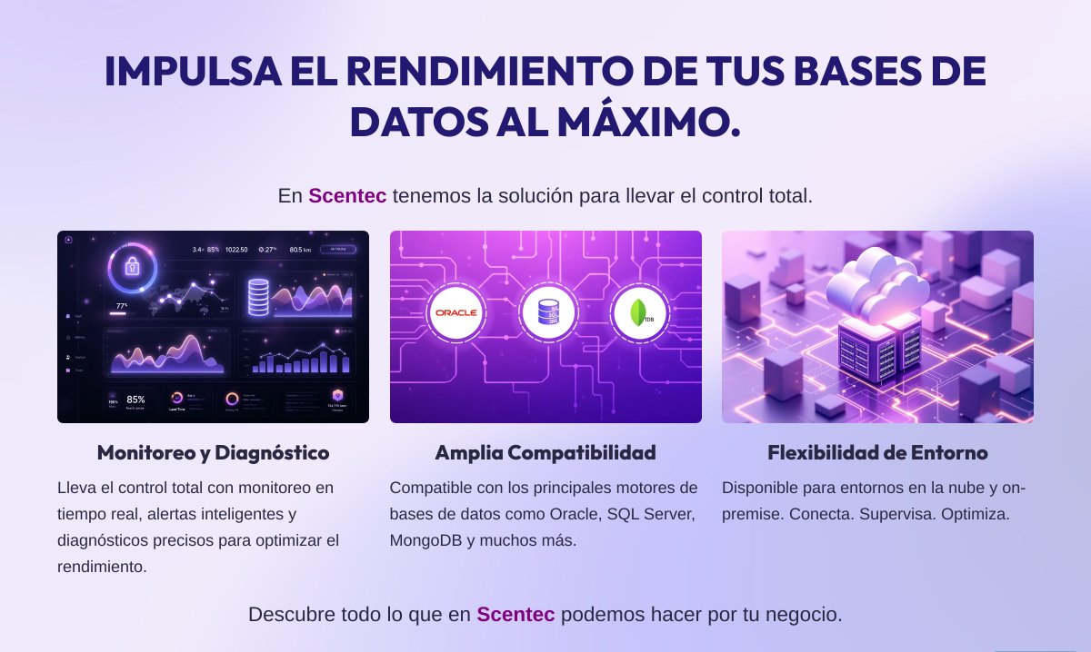 Scentecdemexico's tweet photo. ¿Listo para transformar la gestión de tus bases de datos?

Solicita una demo personalizada y descubre cómo el monitoreo en tiempo real, las alertas inteligentes y el análisis profundo pueden llevar tu operación al siguiente nivel.
Optimiza - Anticipa.  Escala. https://t.co/BZa4cScFwu