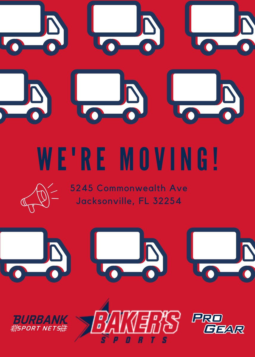 Baker's Sports (@bakerssports) on Twitter photo šØBig changes are coming to the #BakersMade world!
<a href="/BurbankSportNet/">BurbankSportNets</a> and <a href="/ProGearFB/">Pro Gear Sports</a> have officially relocated, and <a href="/BakersSports/">Baker's Sports</a> will follow after closing on Thursday, July 3rd, at 5pm.
We are overjoyed for this new adventure and can't wait to bring you all along! šØBig changes are coming to the #BakersMade world!
<a href="/BurbankSportNet/">BurbankSportNets</a> and <a href="/ProGearFB/">Pro Gear Sports</a> have officially relocated, and <a href="/BakersSports/">Baker's Sports</a> will follow after closing on Thursday, July 3rd, at 5pm.
We are overjoyed for this new adventure and can't wait to bring you all along!