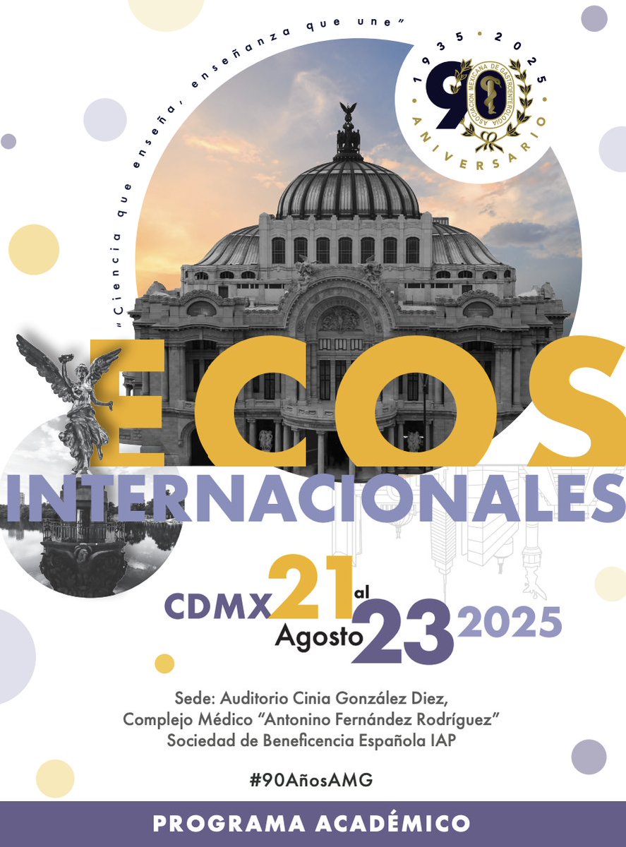🌍 ¡ECOS Internacionales 2025 está cada vez más cerca!

Únete a este gran encuentro presencial con especialistas nacionales e internacionales en gastroenterología, endoscopia, hepatología y más.

📅 Fechas: 21 al 23 de agosto de 2025
📍 Sede: Auditorio Cinia González Diez