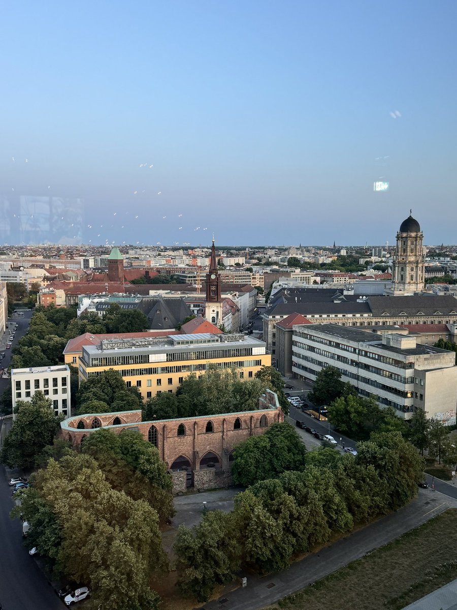 Above Berlin, from Alexanderplatz. Love it. PS. Alexanderplatz is the most visited destination in Berlin - approximately 360,000 people pass through here every day, making Alexanderplatz the most frequented square in Germany and one of the liveliest in Europe.
