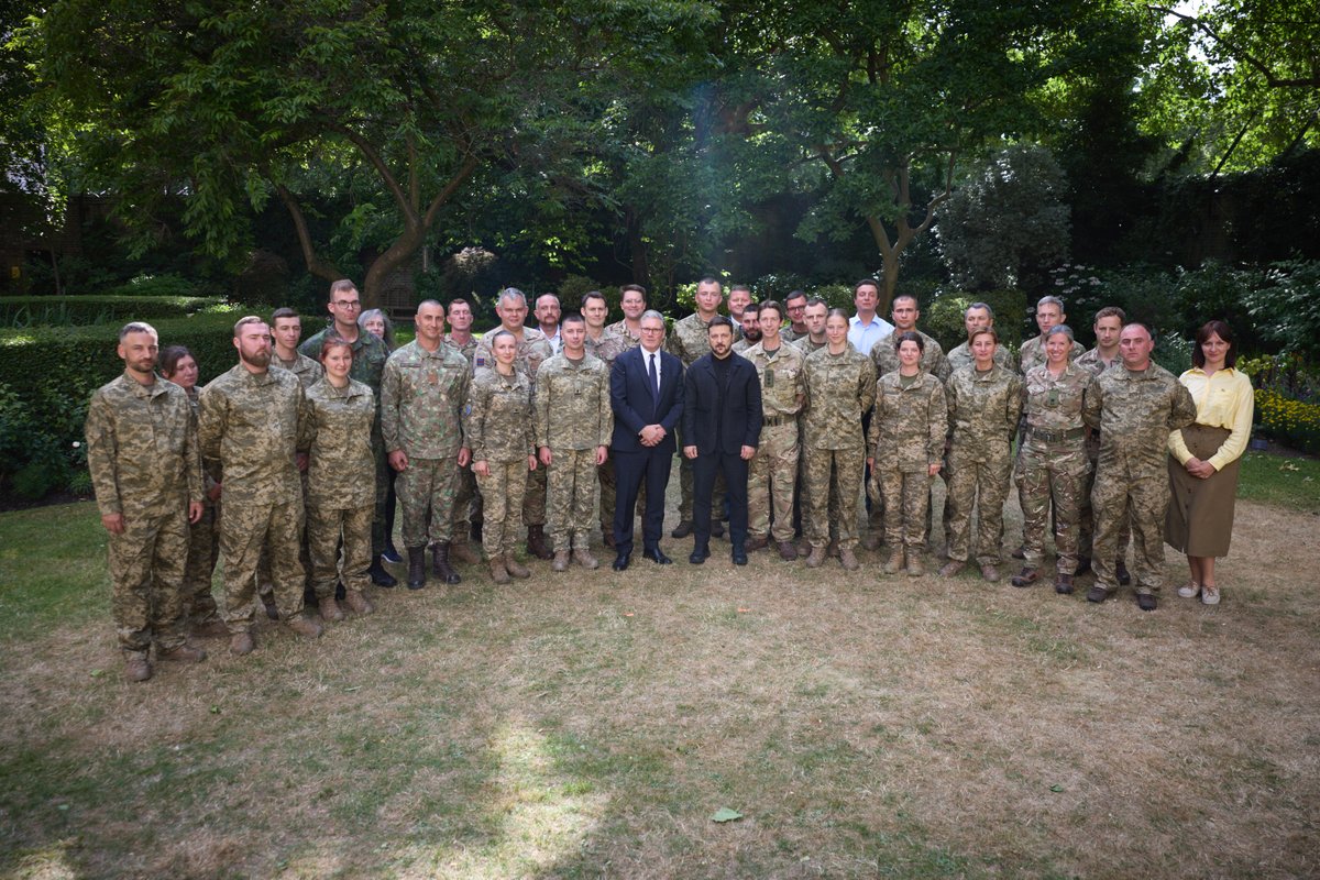 Volodymyr Zelenskyy / Володимир Зеленський (@zelenskyyua) on Twitter photo Together with Prime Minister <a href="/Keir_Starmer/">Keir Starmer</a>, we met and spoke with Ukrainian defenders undergoing training in the United Kingdom under Operation Interflex.
Thanks to the support of the United Kingdom, around 58,000 people have completed training as part of Interflex. The program Together with Prime Minister <a href="/Keir_Starmer/">Keir Starmer</a>, we met and spoke with Ukrainian defenders undergoing training in the United Kingdom under Operation Interflex.
Thanks to the support of the United Kingdom, around 58,000 people have completed training as part of Interflex. The program