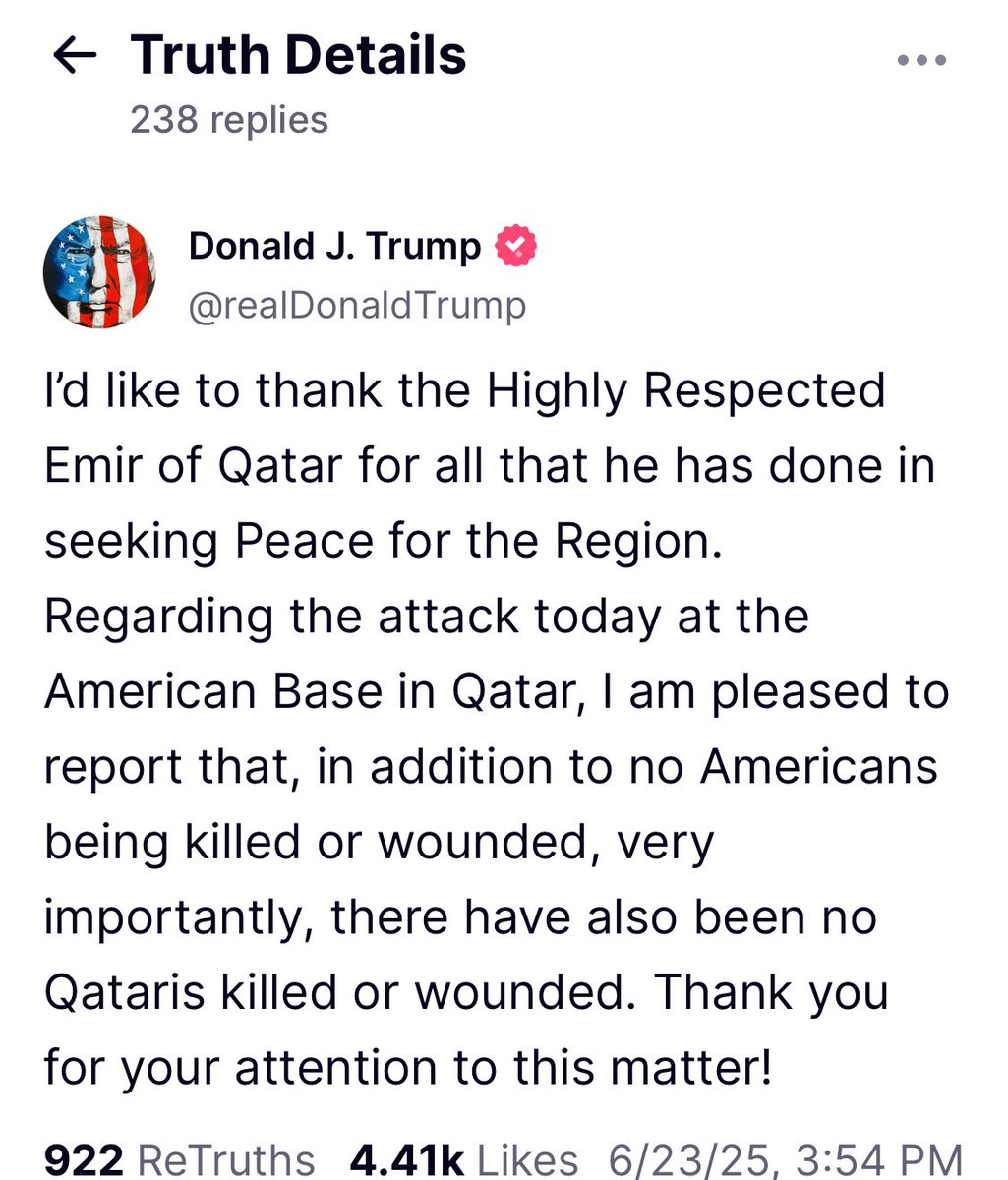 “The Highly Respected Emir of Qatar,” who gifted me a $400 million luxury jet.