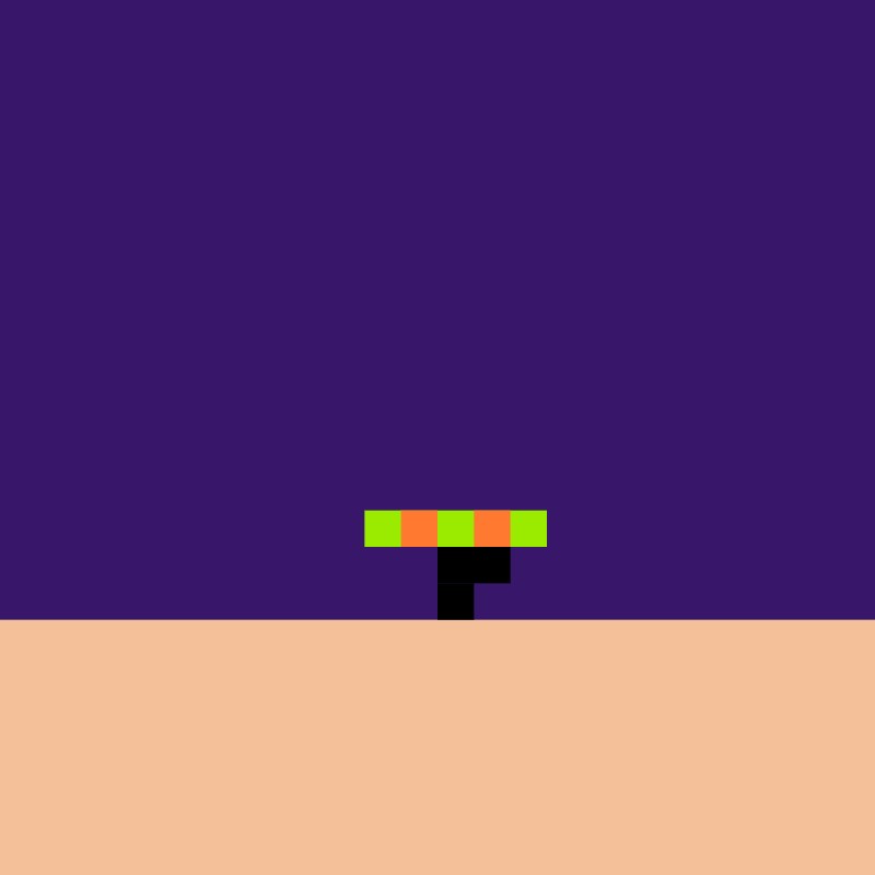 $Fungi amount -  72,390

Level 1 🍄
Background #38166a
Ground Color #f4c09a
Stem 4
Stem Color #000000
Cap 4
Cap Color #9aeb00
Has Dots true
Dots Color #ff7930

This isn’t just a pixel - it’s your token visualized.

Every $FUNGI stack creates its own living, dynamic art, direct