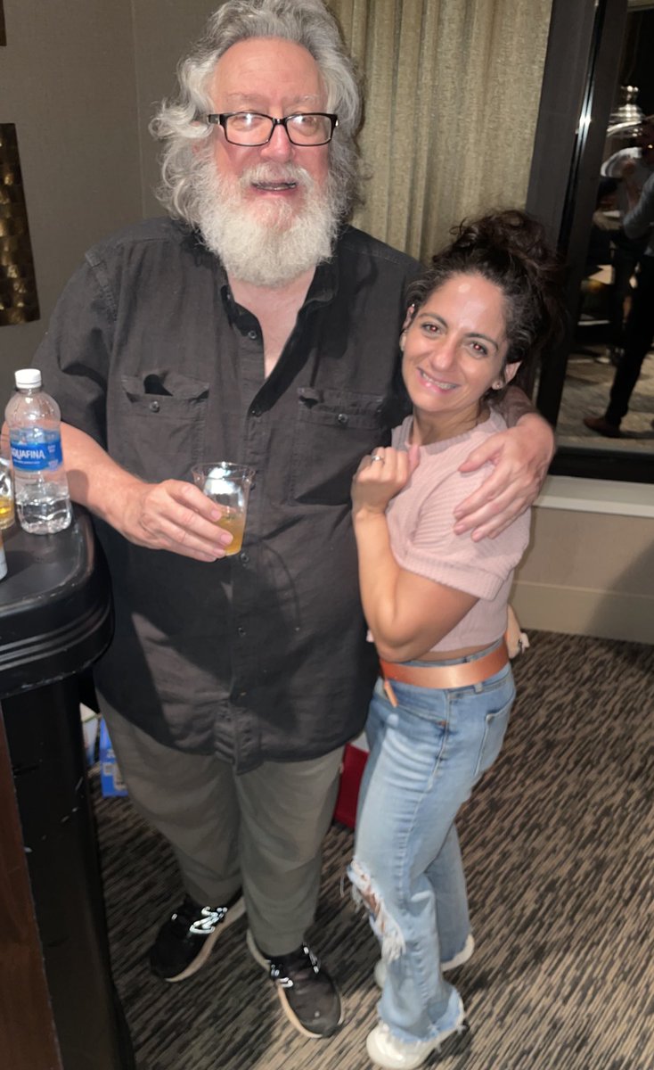 stacyliberatore's tweet image. Just me and my new friend, Randall Carlson @randallwcarlson