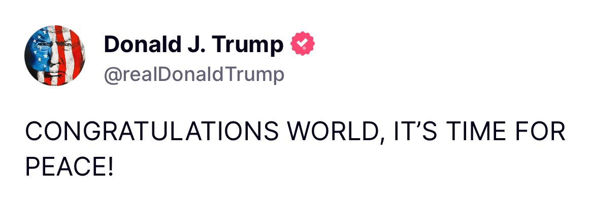 IT’S TIME FOR PEACE!