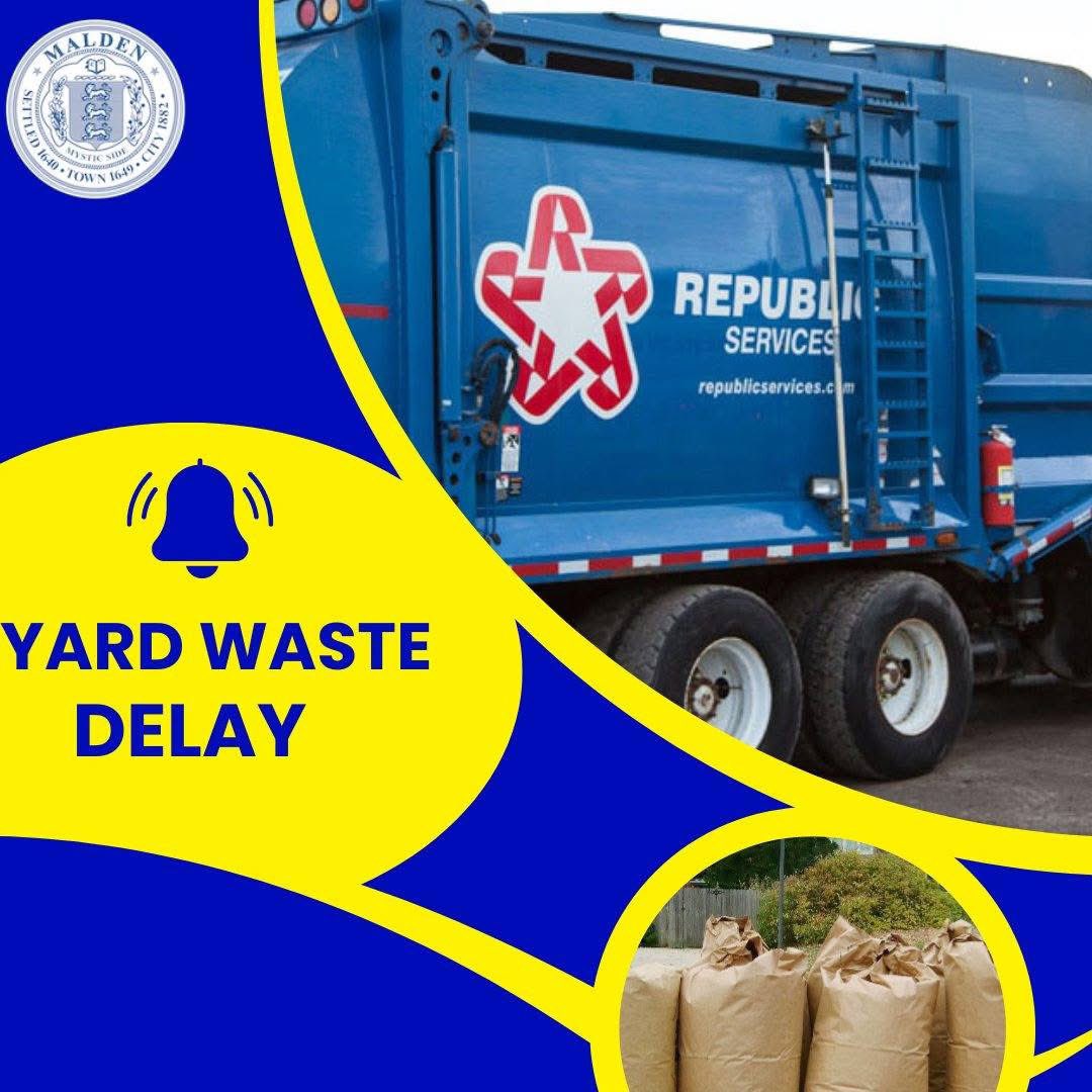 🌿 Yard Waste Delay 🌿

Due to today's extreme heat, yard waste collection is significantly delayed. Today’s routes will resume tomorrow please continue to follow us for updates. Please leave your yard waste curbside. cityofmalden.org/AlertCenter.as…