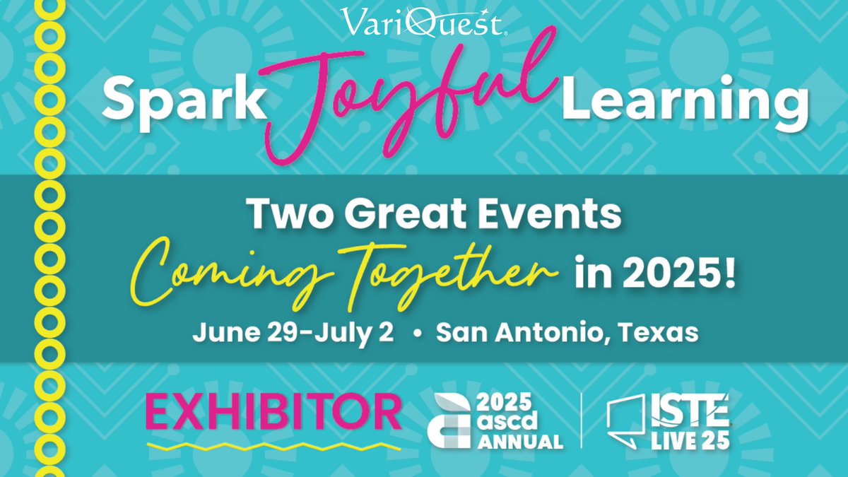 Will we see you at #ISTELive in San Antonio?✅ Mark your calendars for June 30 - July 3 and don't forget to check us out at #ISTELive25! hubs.ly/Q03tcCxT0