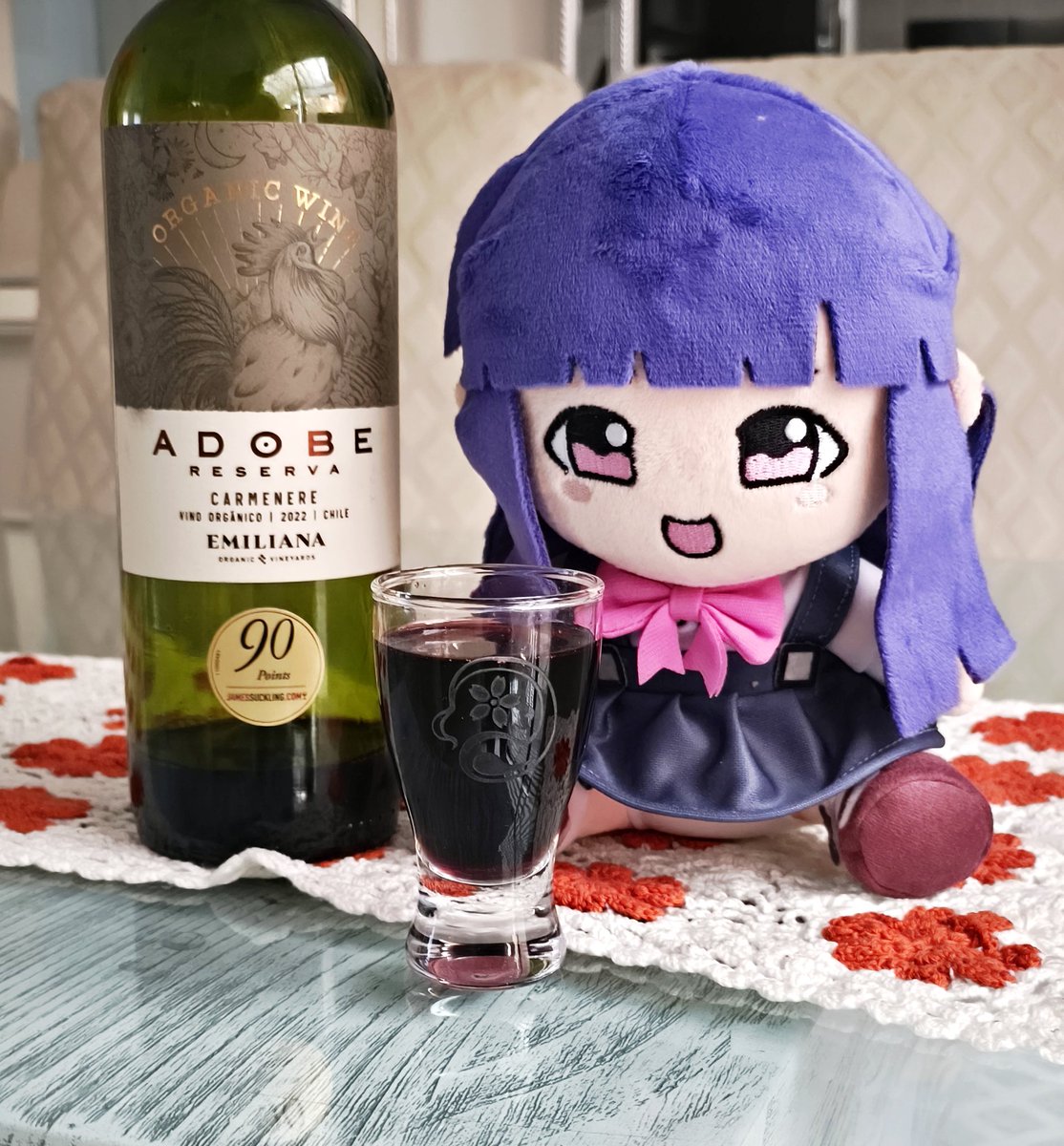 As soon as she got here she drank all my wine