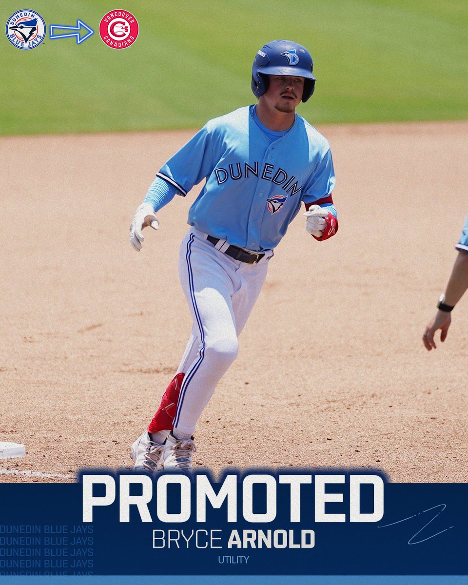 Dunedin Blue Jays (@dunedinbluejays) on Twitter photo Mr. Clutch is heading northπ¨π¦
Congratulations to Bryce Arnold on a well-earned promotion to High-A <a href="/vancanadians/">Vancouver Canadians</a>! Mr. Clutch is heading northπ¨π¦
Congratulations to Bryce Arnold on a well-earned promotion to High-A <a href="/vancanadians/">Vancouver Canadians</a>!