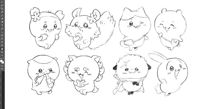 plus some new chiikawa stickers that im working on 🫡 