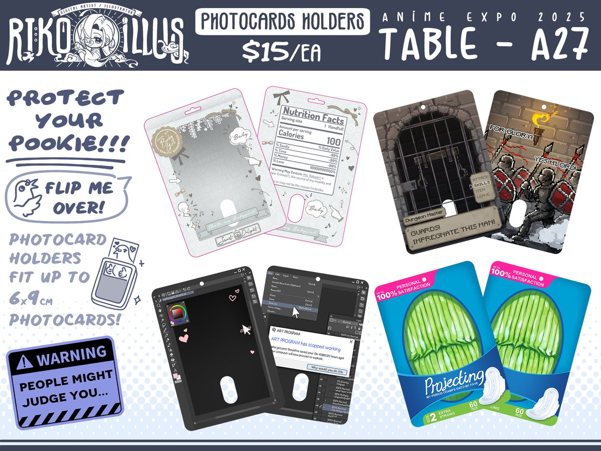 Riko_illus's tweet image. First time tabling at #AX2025 [RTs appreciated 🥺🙏💖]
My catalogue includes: Arknights, Hoyoverse, Vtubers, LADS, and various fandoms!

Also I am running an Arknights stamp rally as well! 🕺✨🍙(more info below)

[#AnimeExpo #AX2025ArtistAlley #AXArtistAlley2025 #AXCatalog]
