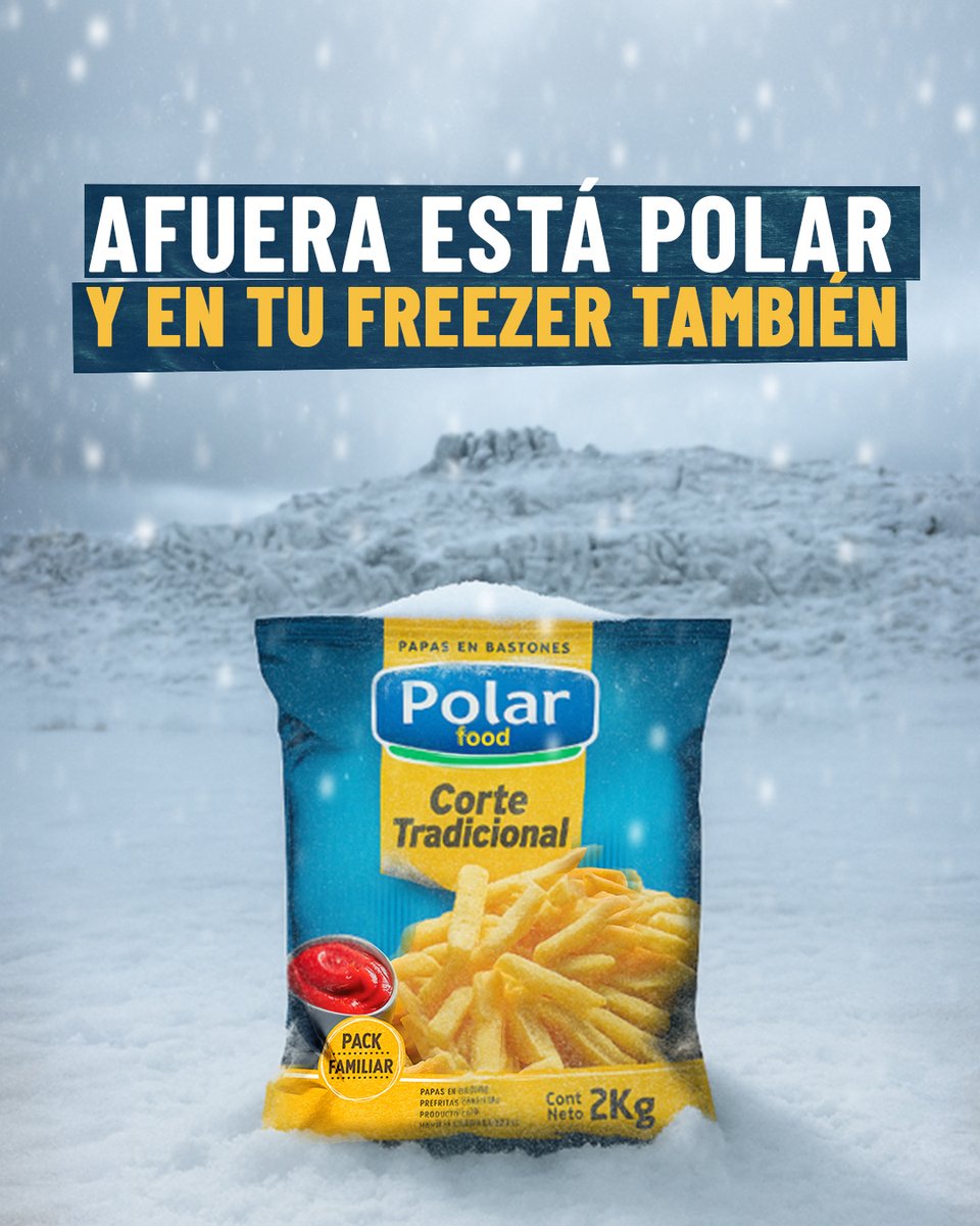 Frío polar afuera, Polar Food en el freezer. Todo en orden 🫡