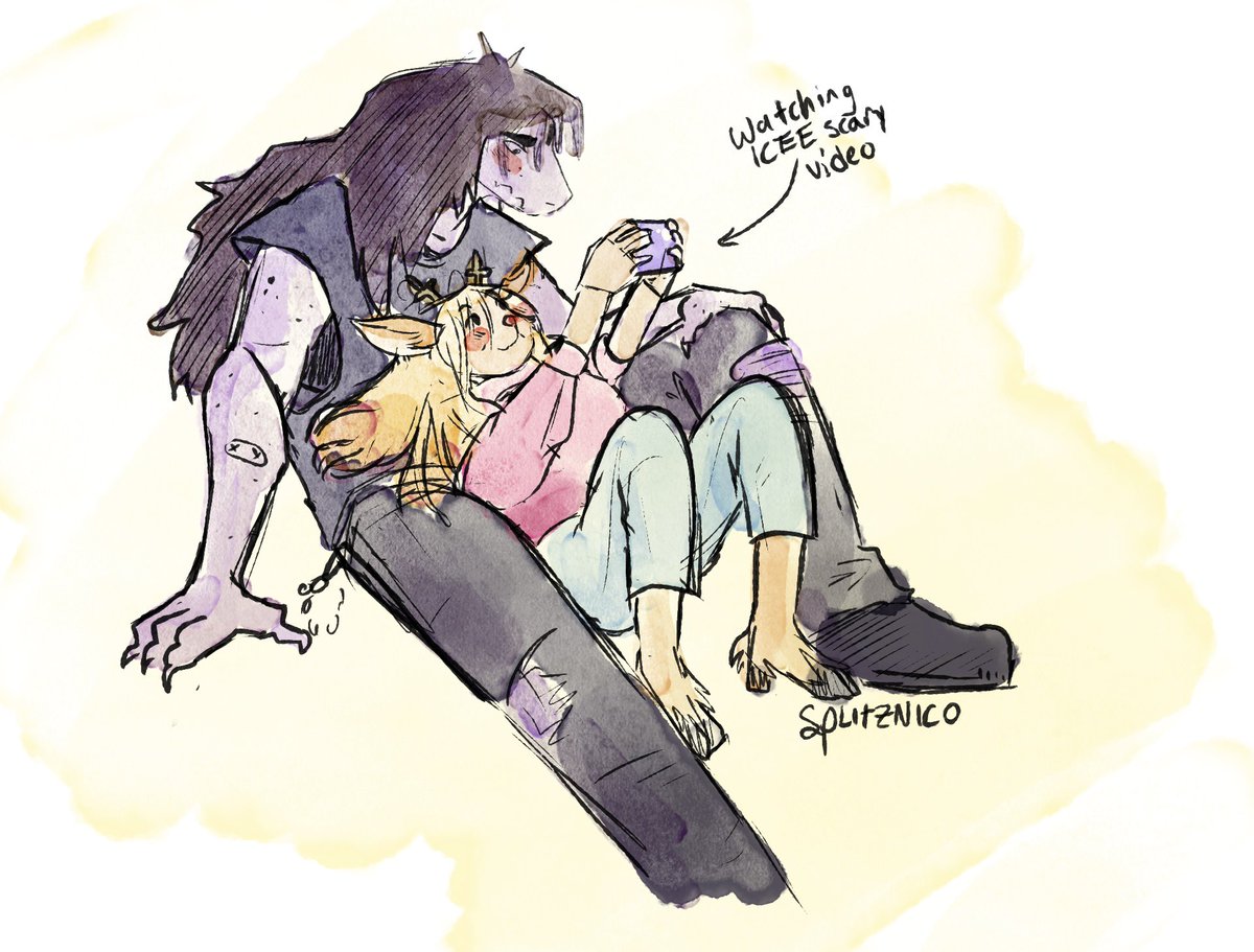 splitznico's tweet photo. Nah cause why did I think they were gonna kiss when they told Kris to leave Noelle’s living room😭  #deltarune #suselle #susie #noelleholiday https://t.co/UWFyog39cr