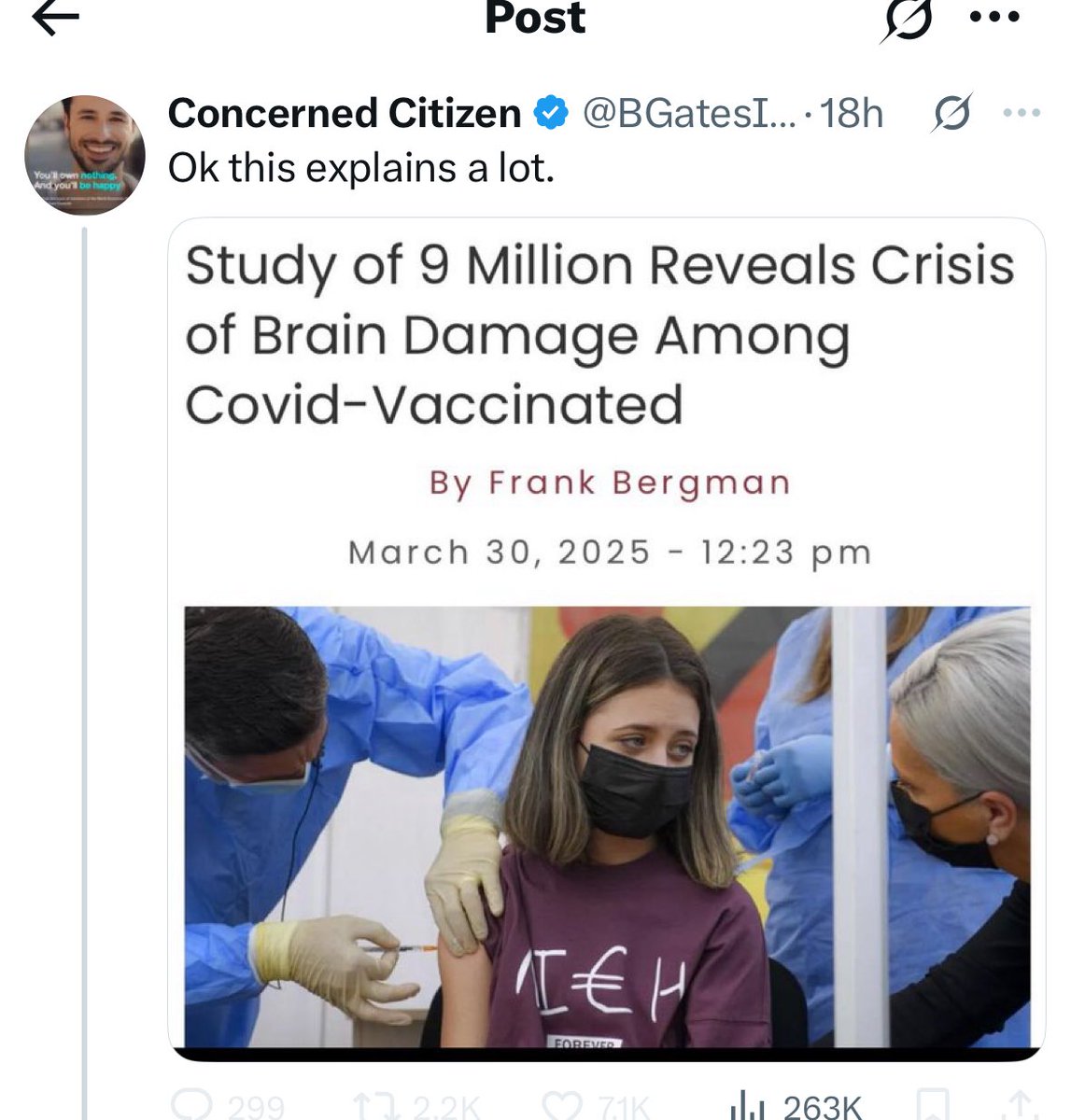 Neil Stone (@drneilstone) on Twitter photo See the scary antivax headline
But the ACTUAL paper it refers to?
"Our data suggest that risk of CNS disorders following COVID vaccination is LOWER than the risk conferred by COVID infection, and COVID INFECTION increases risk of neurological disorders"
🔥🔥🔥 See the scary antivax headline
But the ACTUAL paper it refers to?
"Our data suggest that risk of CNS disorders following COVID vaccination is LOWER than the risk conferred by COVID infection, and COVID INFECTION increases risk of neurological disorders"
🔥🔥🔥