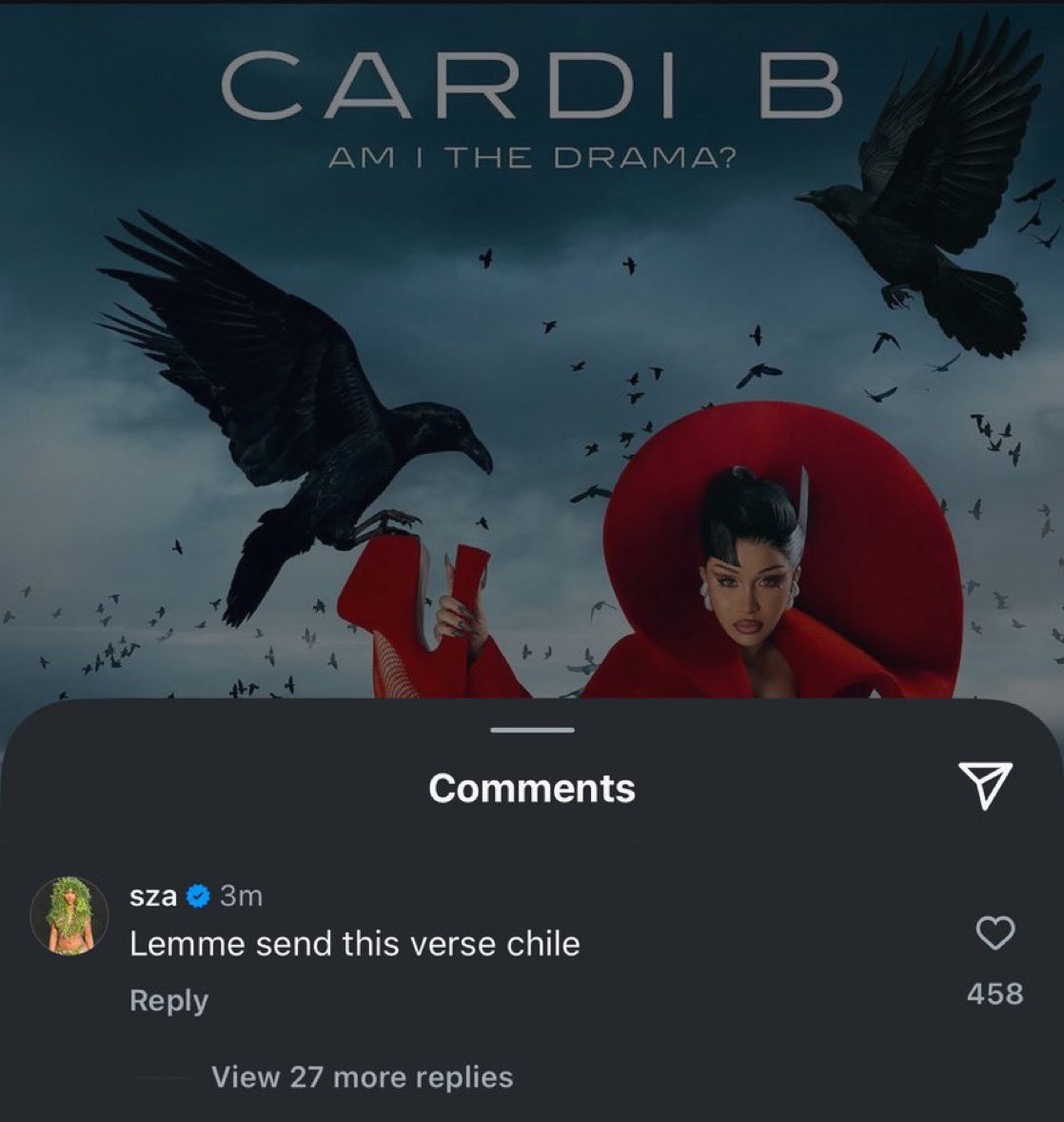 nvyfleet's tweet image. SZA confirmed to be on Cardi’s new album: