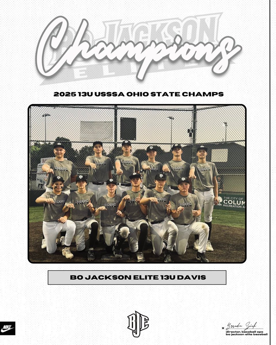 13U BJE Davis won the USSSA State Championship in dominating fashion. 

Boys went 6-0 on the weekend 😎