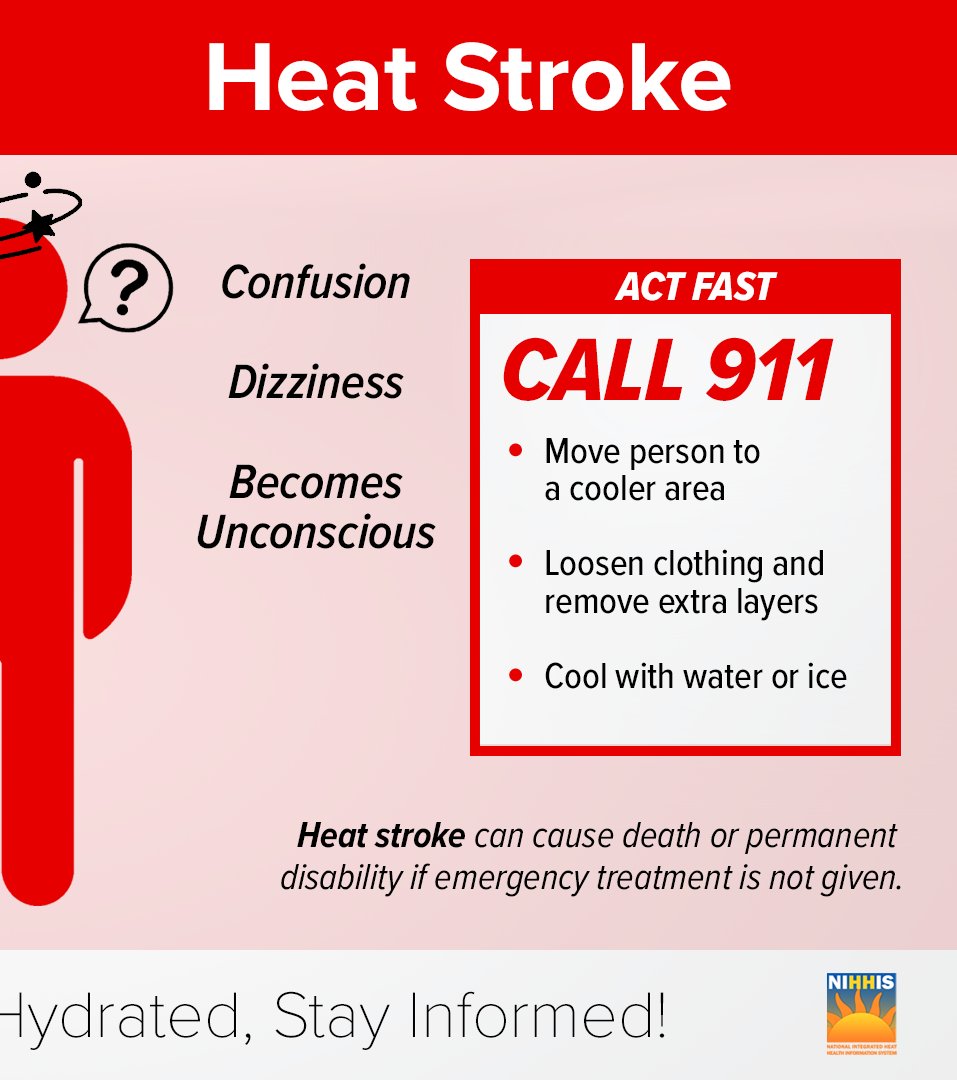 This week is going to be hot! Heat-related illness can strike fast, even behind the wheel. Whether you're driving, working outdoors, or just spending time outside, know the signs of heat exhaustion and heat stroke. Stay alert, stay hydrated, and stay safe in the heat.