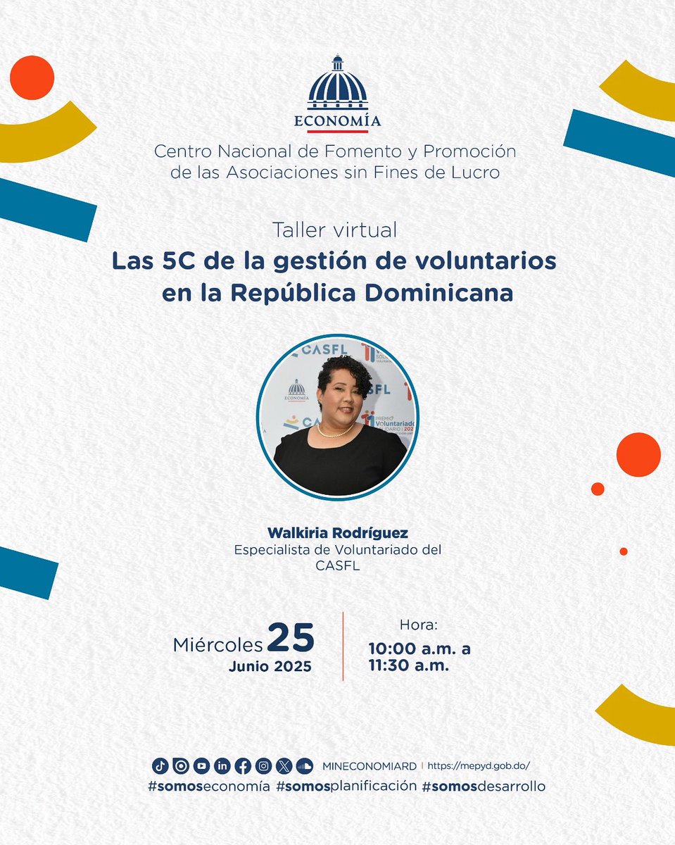 El #CASFL le extendemos una cordial invitación a esta sesión formativa diseñada para fortalecer las capacidades de quienes lideran, coordinan o impulsan programas de voluntariado en el país.

💻 Enlace para inscribirse: events.teams.microsoft.com/event/8908bb78…