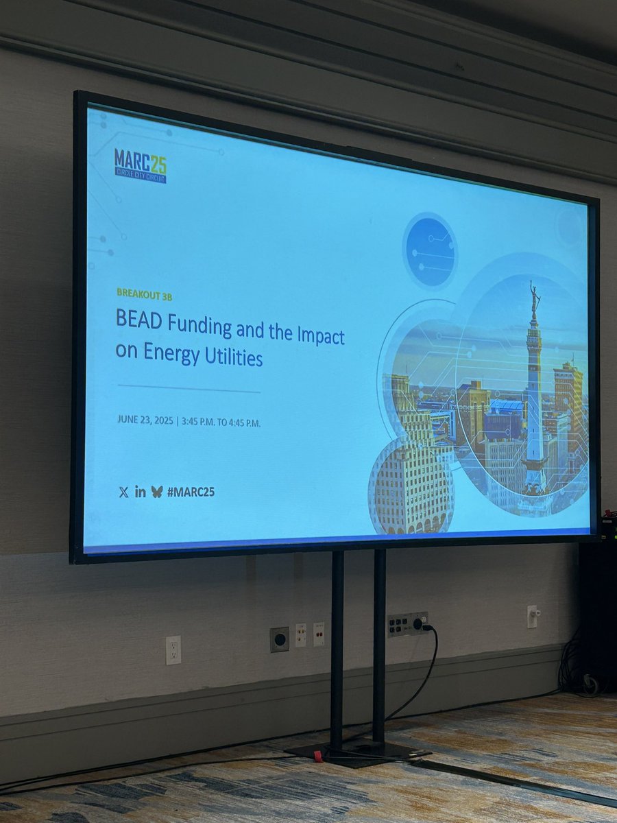 Chief Broadband Officer Stephen Cox speaks on a panel about the BEAD program at the Mid-America Regulatory Conference. Steve was joined by Jake Varn, Ryan Hadley, Robby Frantz, PMP, and Matt DeTura. 

#MARC25