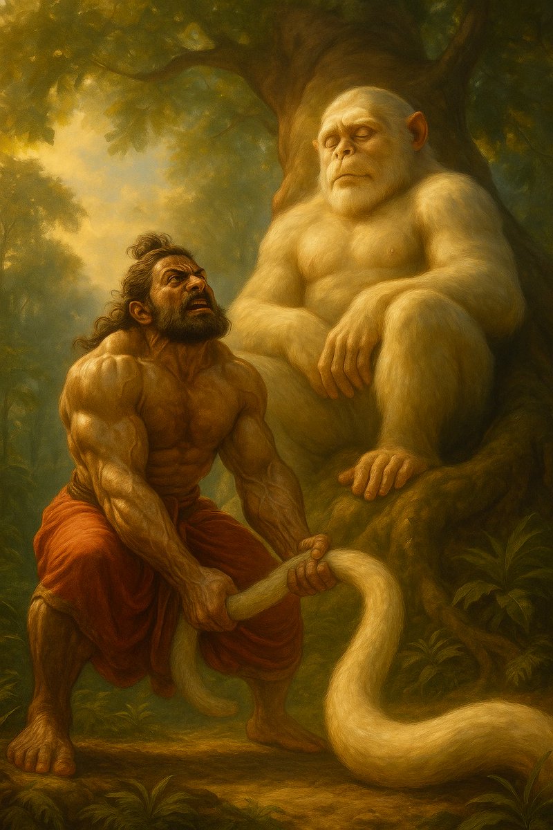 Hanuman as Bhima’s Hidden Guru: The Lesson of Humility &amp; True Strength 

Source: Mahabharata, Vana Parva (Sections 148-150)

The Encounter: The Old Monkey and the Proud Warrior

During the Pandavas’ exile, Bhima mighty, proud, and unmatched in physical power ventures into the