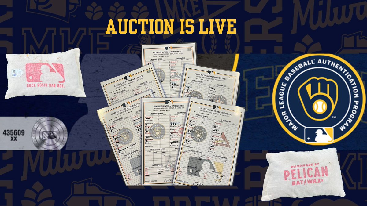 Auction is live! It includes lineup cards, The Miz's debut rosin bag, Peralta's win against the Cubs (5/4/25), and much more. Please check the website for available options and email us if you have any questions.