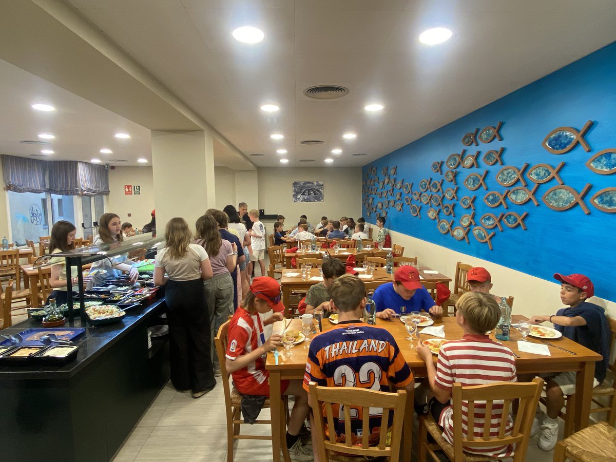 StFaithsSpain's tweet photo. Day 1 in Spain. 

Long, hot and full of enjoyable memories and smiles. All tired, but well fed and ready for tomorrow’s adventures. 

🇪🇸 😴 https://t.co/MiwspK9fst