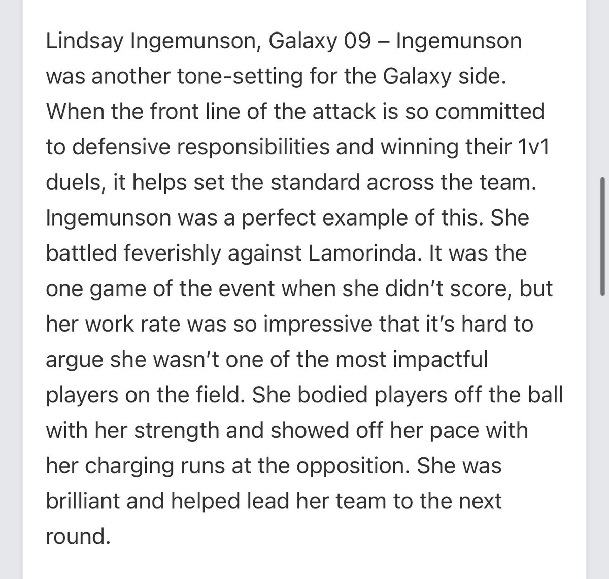 Thank you so much <a href="/PrepSoccer/">Prep Soccer ⚽️</a> and <a href="/JREskilson/">J.R. Eskilson</a> for the write up! Congrats to my teammates <a href="/KeiraMcmah33108/">Keira_McMahon10</a> <a href="/ilyanabarriball/">Ilyana Barriball 2027</a> and <a href="/MadyCzarnik09/">Mady Czarnik</a> as well!! <a href="/GalaxySCIL/">Galaxy Soccer Club</a> <a href="/galaxy09GA/">Galaxy2009GA</a>