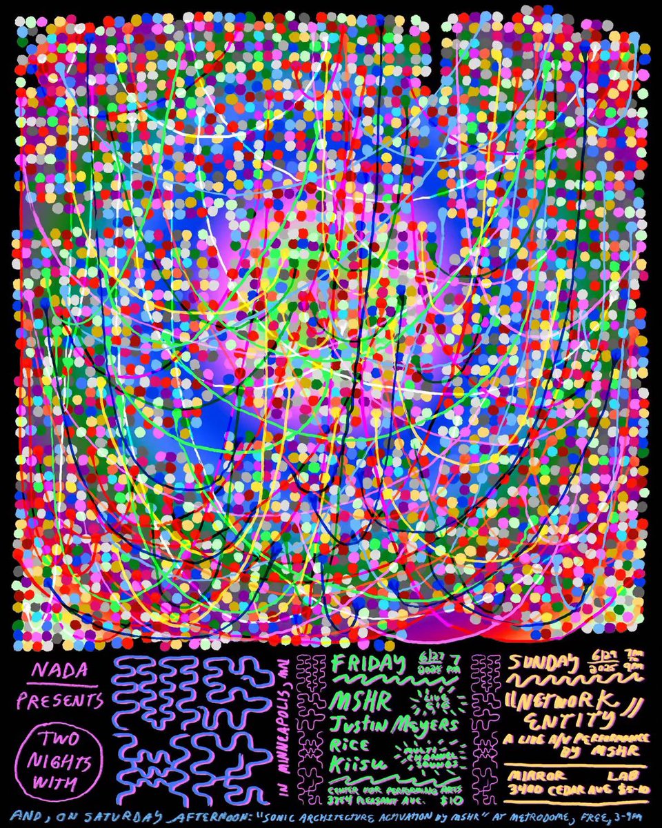 Playing my first show in 5 years on Friday! Come hear ~20 min of “Paresthesia Demon” mixed in Quad.