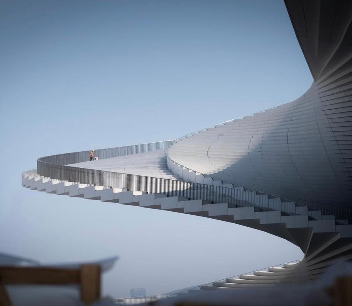 What a building. Extraordinary pictures showing Shanghai’s <a href="/snohetta/">Snøhetta</a>-designed Grand Opera House nearing completion 🏗️

📷 StudioSZ Photo