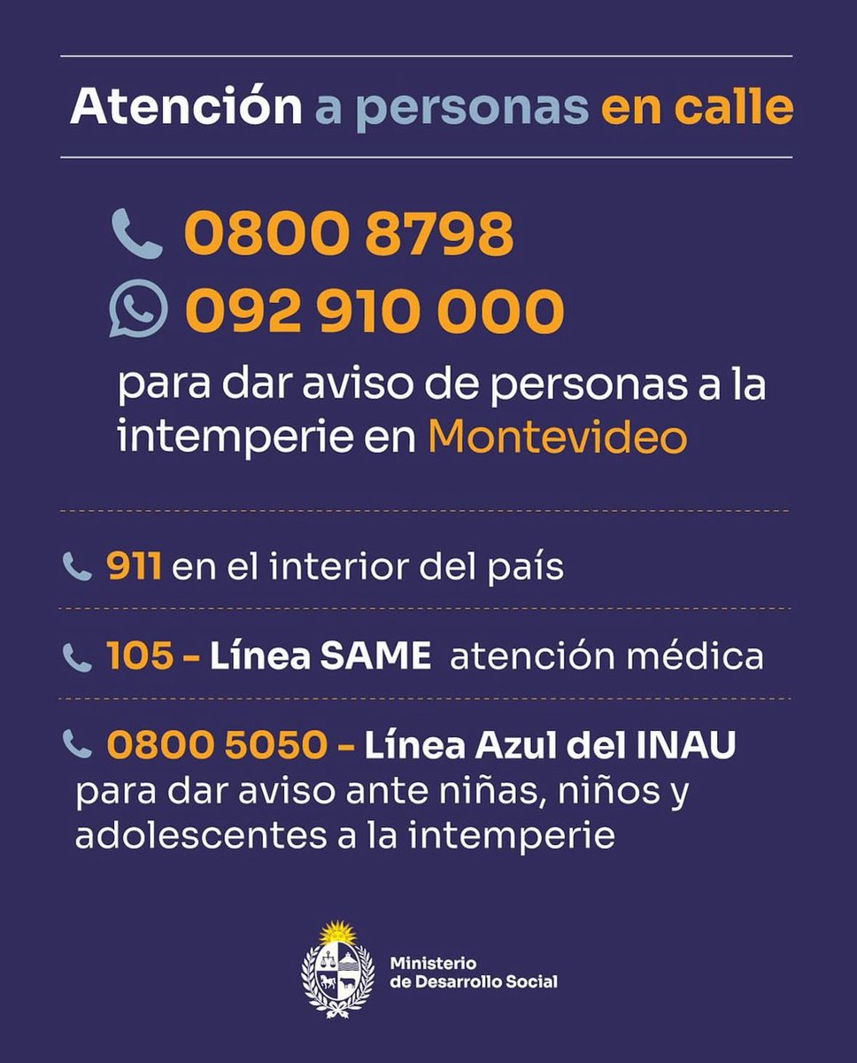 diegoujr's tweet photo. Fallecieron 5 personas en situación de calle. Llamé para avisar de una persona que está a la intemperie en Guayaquí esq. Ellauri, pero en la línea que el @midesuy publica te cortan la llamada.

Justo hoy esas cosas no pueden pasar @gonzacivila @FedericoGrana https://t.co/30bnBSxHLW